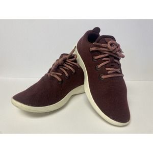 Allbirds Wool Women's Size 7 Maroon Merino Wool Athletic Shoes Sneakers - Read